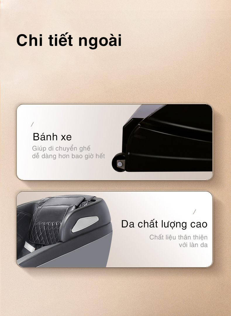 Cấu tạo ghế massage toàn thân