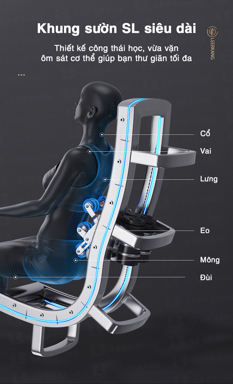 Khung sườn SL của ghế massage toàn thân