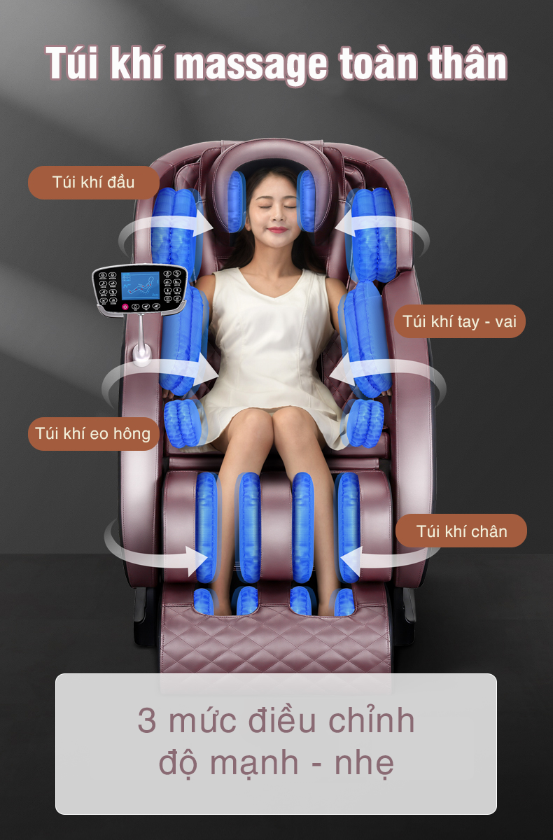 Túi khí toàn thân của ghế massage LEK 988H