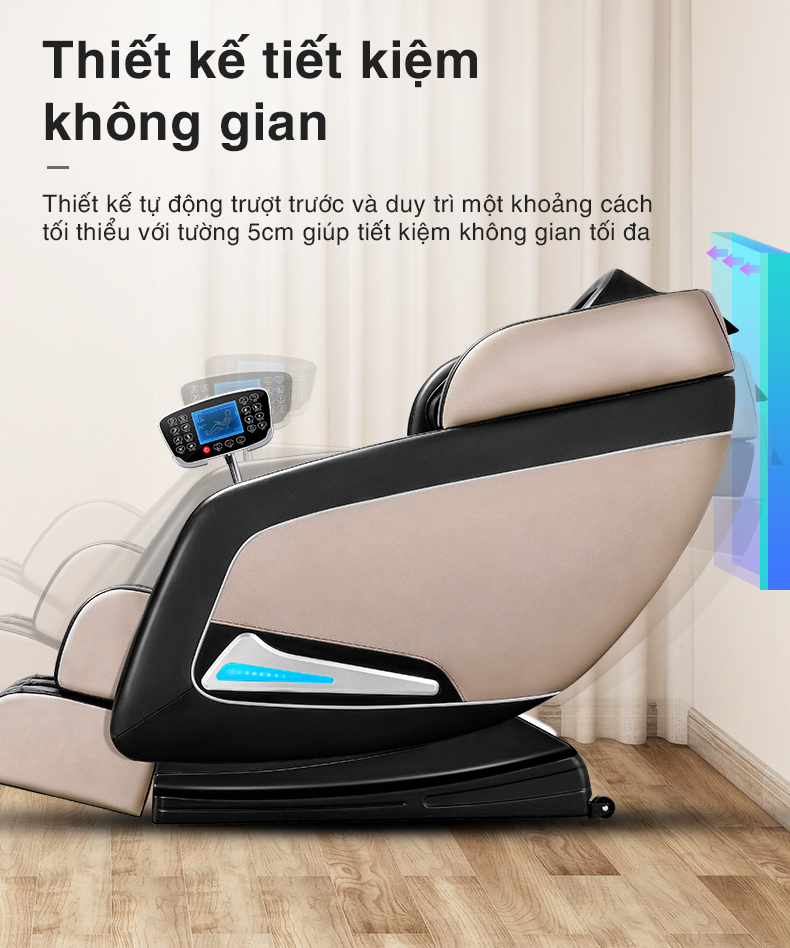 Thiết kế tự động trượt trước của ghế massage toàn thân