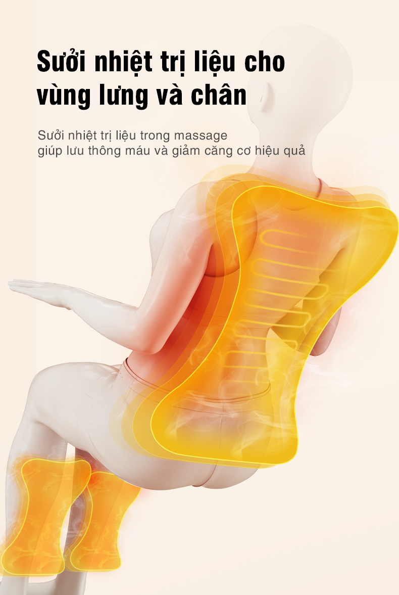 Sưởi nhiệt trị liệu ghế massage